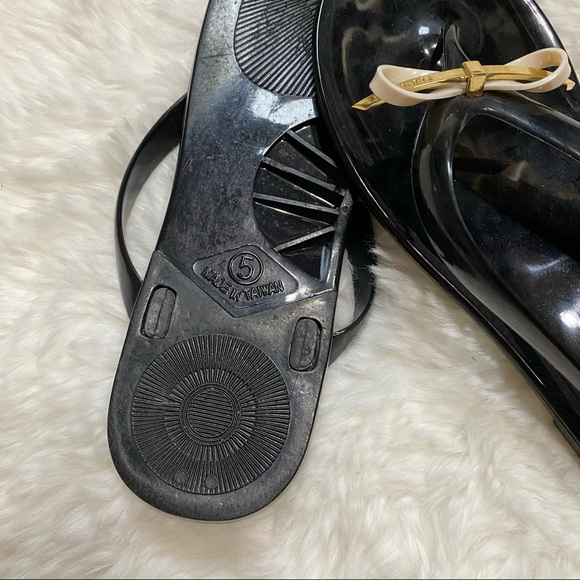 TED BAKER Black Flip Flops Sandals Size 6 - Picture 2 of 6